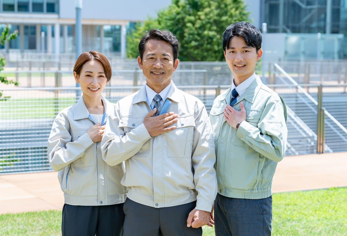 従業員たちの写真